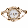 Lady's Steel Analog Quartz Crystal Wrist Watch