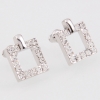 Diamond Shape Stud Earrings