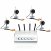 2.4Ghz 4-Channel Wireless Network DVR with 4 Wireless Security Cameras