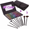 88 Color Matte Shimmer Eyeshadow Palette with 12pcs Makeup Brush Set